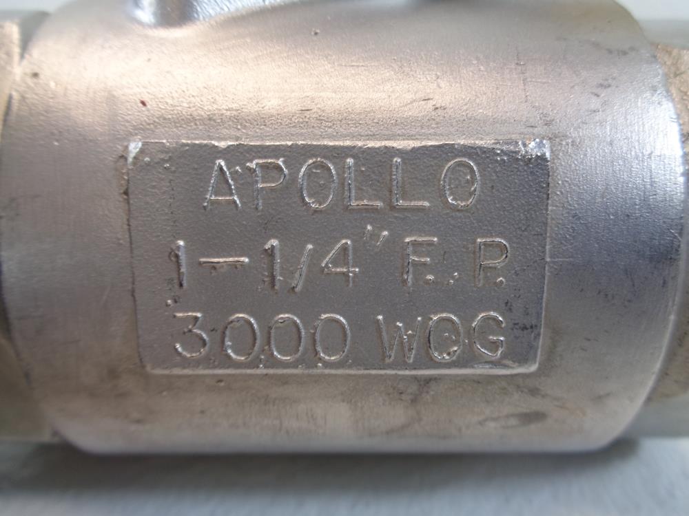 Lot of (2) Apollo 1-1/4" NPT CF8M Ball Valve Part# 7G10601